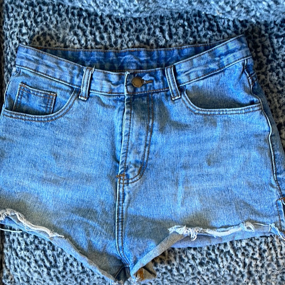 Blue jean shorts